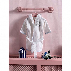 Халат махровый серии Kidboo Little Farmer, 100% хлопок, размер 1, blue (Kidboo, 00-0011873 Blue размер 1)